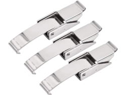 Pestillo de palanca de acero inoxidable SUS304 con gancho de acero para muelles, 8,6 cm, 3 piezas CHABERLU (3,39 pulgadas)