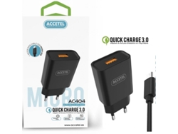 Kit Cargador + Cable GANDY para Samsung Galaxy A14 5G Negro