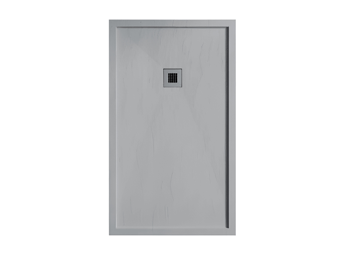Plato De Ducha Resina Sarin Gris  90x150 Cm Rejilla Color