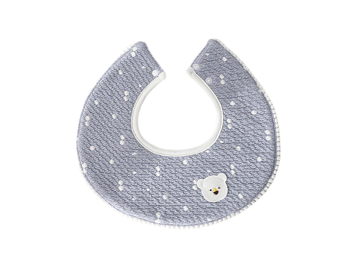 Baberos de bebé de algodón ajustables y absorbentes con estampado de osos y conejos, suaves y cómodos, baberos para recién nacidos, volantes