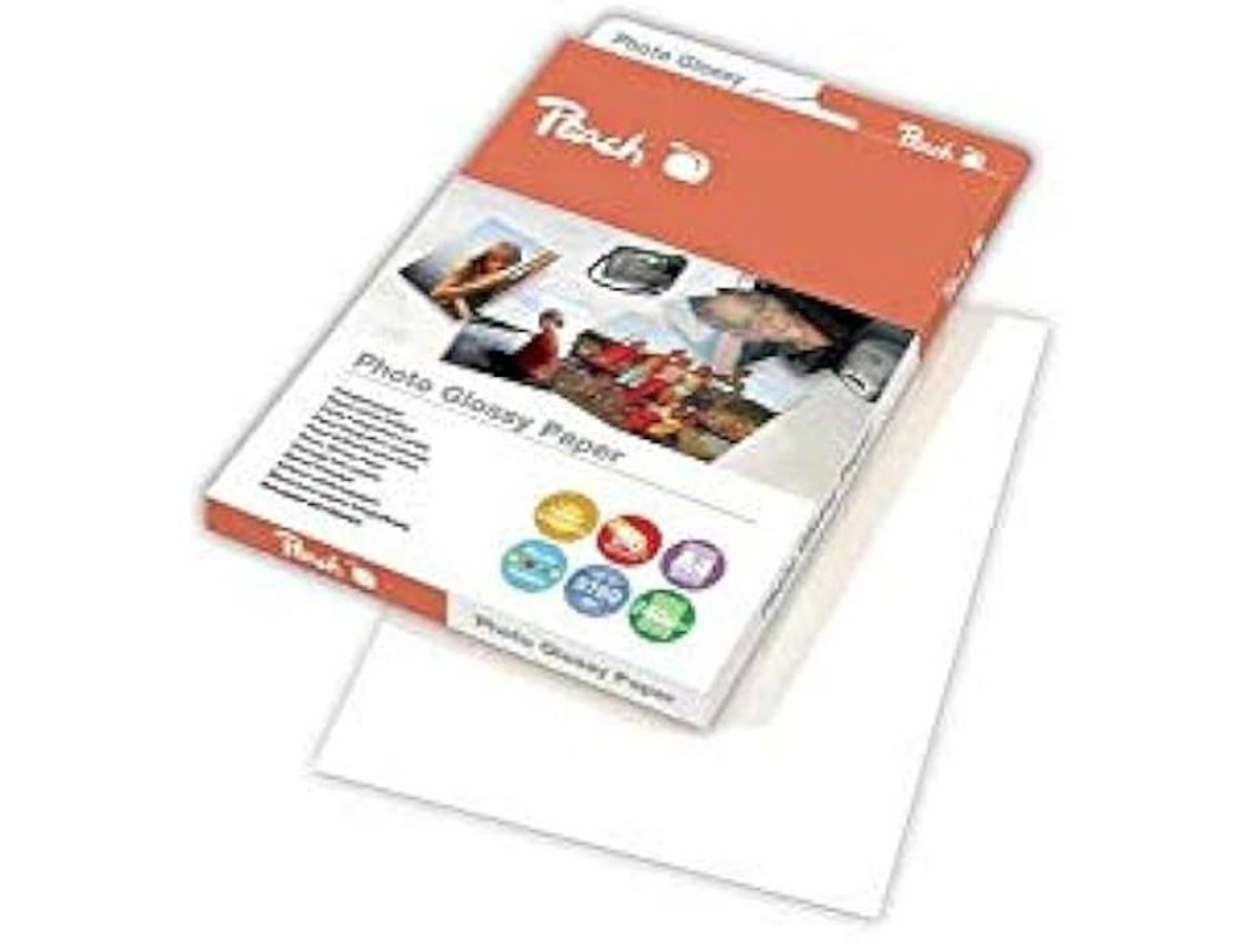 Papel fotográfico brillante color melocotón, tamaño A4, 240 g/m², 50 hojas