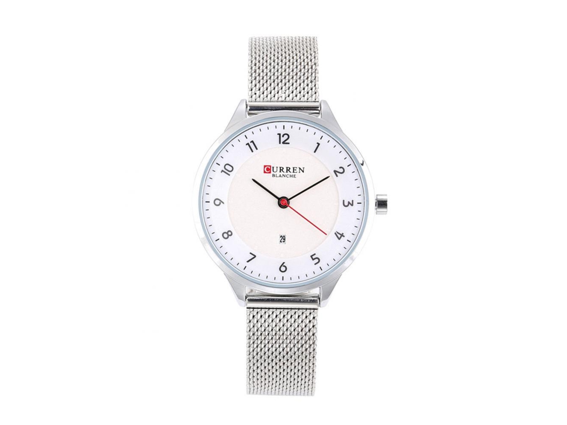 Reloj De Pulsera Analógico De Cuarzo Zhoulianfa Fashion Casual, Resistente Al Agua, Blanco.