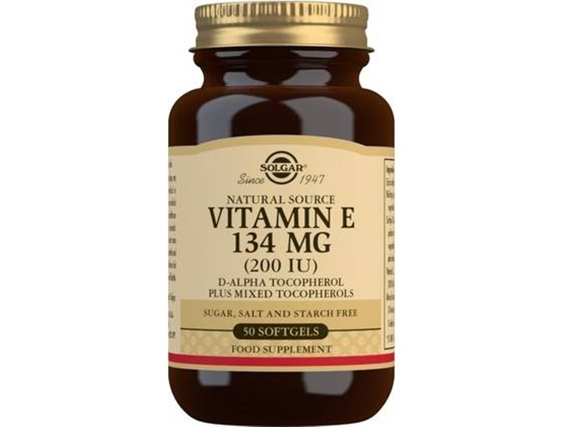 Complemento Alimentar SOLGAR Vitamina E (50 cápsulas vegetais (134mg))