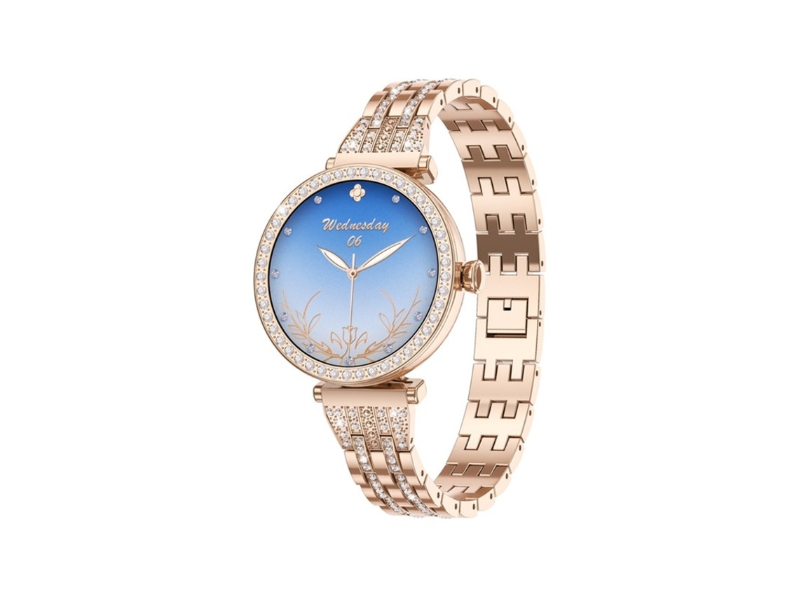 Reloj inteligente Bestvite con llamadas Bluetooth, pantalla AMOLED de 1,19'', siempre activo, para mujer, con monitor de frecuencia cardíaca, SPO2 y sueño.