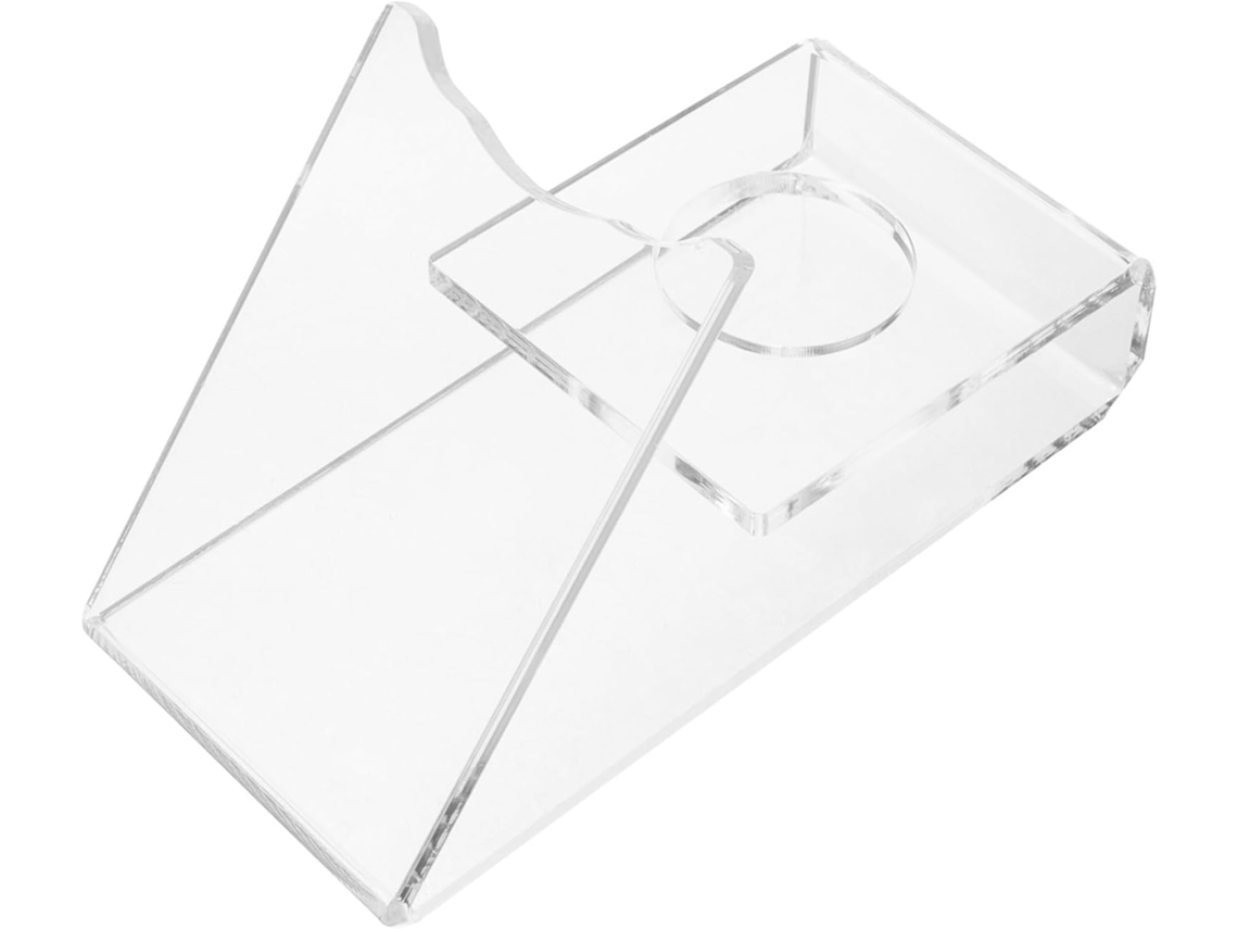 Soporte de exhibición de acrílico transparente, fácil de montar y económico para zapatillas deportivas.