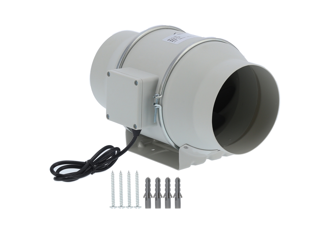 Ventilador extractor en línea de 3000 rpm, CA, 220 V, para conductos.