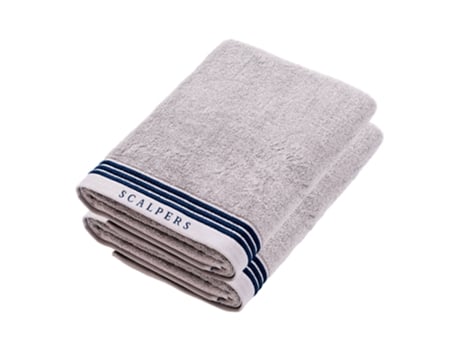 Juego de 2 Toallas de Ducha SCALPERS Home 100% Algodón (90x150cm Gris)
