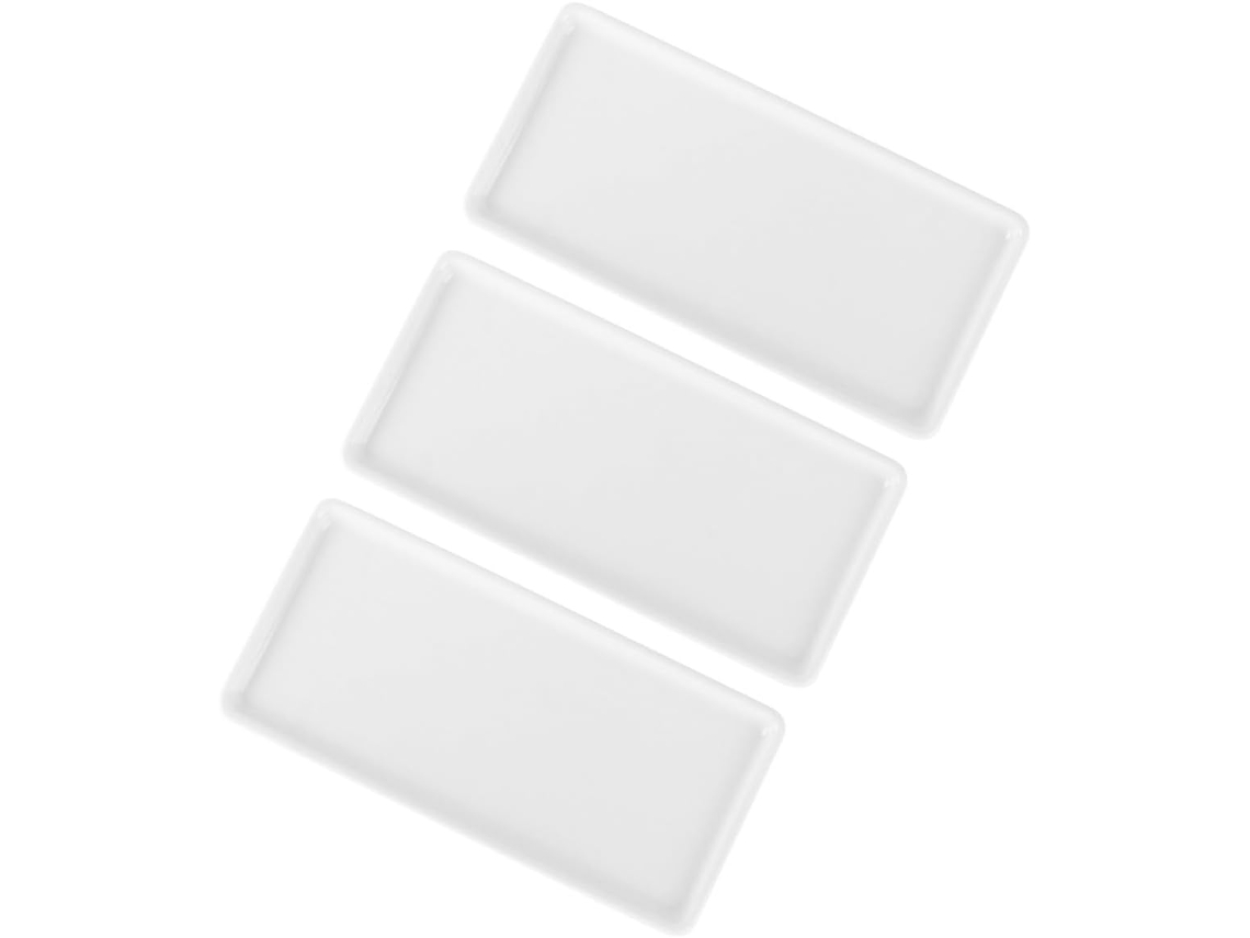 Juego 3 Bandejas Cerámica Almacenamiento Bandeja Tocador Guardar Cosméticos Joyas Objetos Pequeños