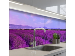 Salpicaderos De Cocina Lavanda - Violeta - Flores - Naturaleza 500x60 Cm