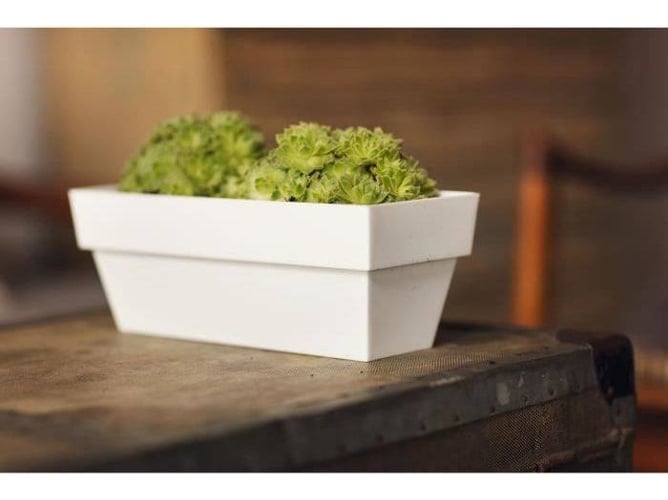 Jardinera PLASTIKEN Limited Blanco (12x30 Cm)