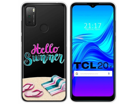 Carcasa TCL 20Y TUMUNDOSMARTPHONE Dibujos Transparente Multicolor