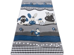 Alfombra DYWANY LUSZCZOW Petit Farm (Azul - 200 x 290 cm - Polipropileno)