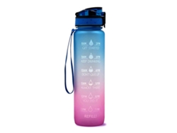 Botella De Agua Deportiva Con Marcador De Tiempo, Jarra De Agua Sin Bpa, 1000ml Rosewell