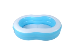 Piscina infantil hinchable redonda de PVC grueso.