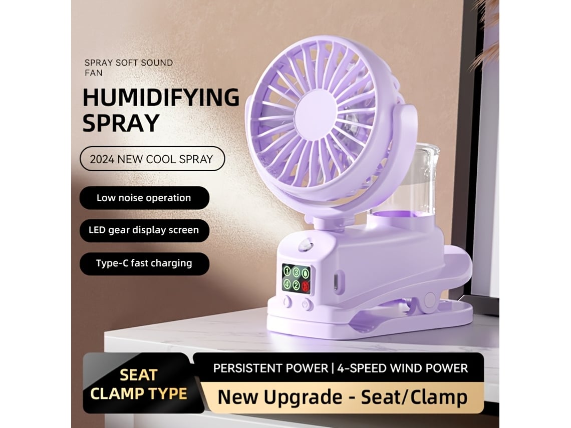 Producto Combina Un Ventilador Y Un Humidificador, Lo Que Permite Ajustar El Flujo De Aire Y La Humedad. Es Fácil De Usar Y Está Fabricado C