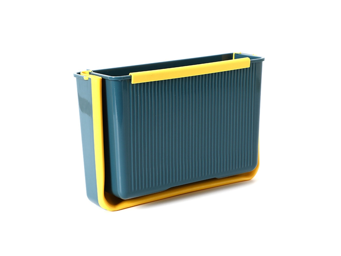 Papelera Plegable De Gran Capacidad Para Colgar En La Pared, Ideal Para Cocina, Color Azul.
