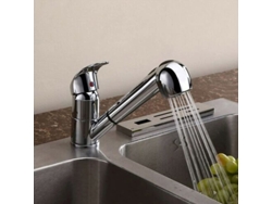 JILLIOPER Grifo de cocina extensible con ducha y mezclador