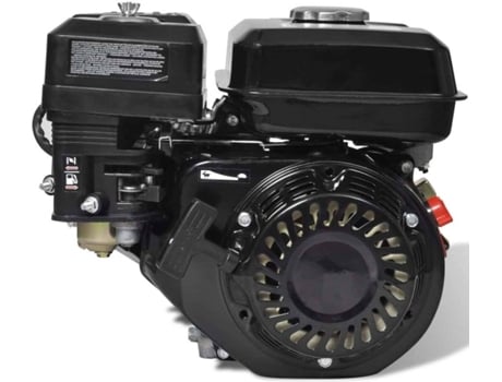 vidaXL Motor de gasolina negro de 6,5 HP y 4,8 kW