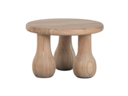Mesita Auxiliar Mindi Natural 60x60x40cm