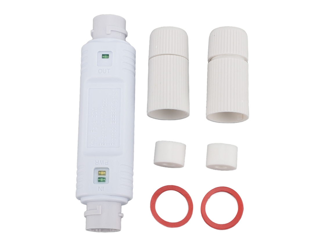 Extensor Poe De Largo Alcance Para Exteriores De 100 Mbps, Resistente Al Agua Con Certificación Ip66, Para Cámaras Y Timbres.