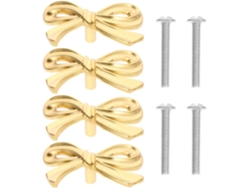 Juego De 4 Elegantes Pomos Arqueados Para Muebles, Ideales Para Cómodas, Armarios Y Cajones.