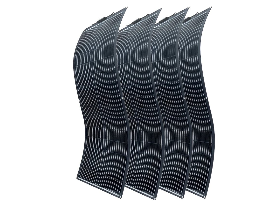 Panel solar monocristalino flexible, 100 W de potencia, diseño ligero, 400 W (4 x 100 W OEM)