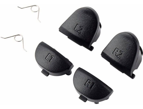 Botones de sustitución PS4 L1 L2 / R1 R2 con Molas Negro