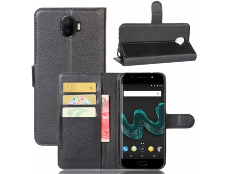 Carcassa Wiko WIM Multi4you Libro Cartera Negro