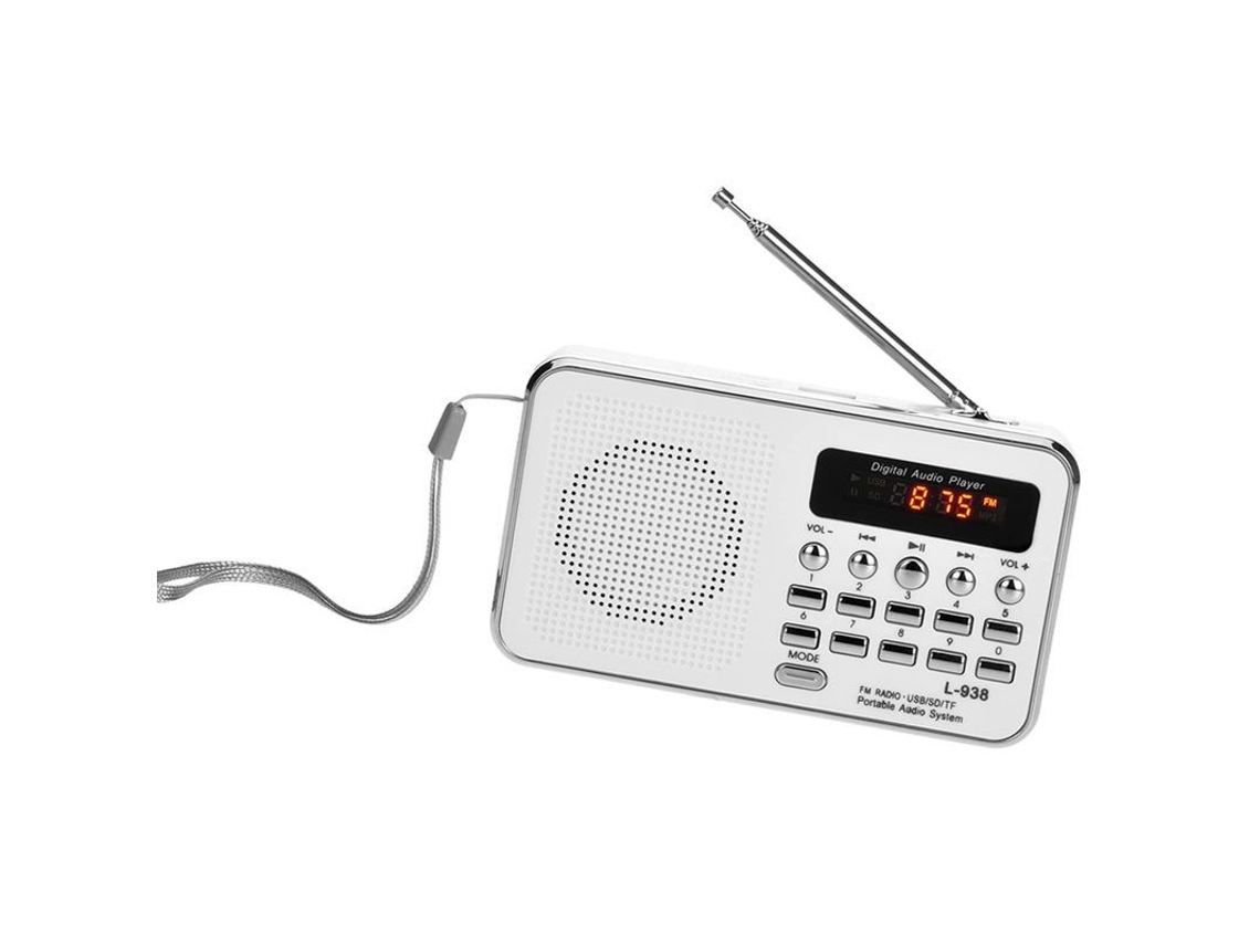 2026-radio Fm Portátil Altavoz Estéreo 3w Reproductor Mp3 Calidad De Sonido Hi-fi Con Tarjeta Tf/sd Y Usb