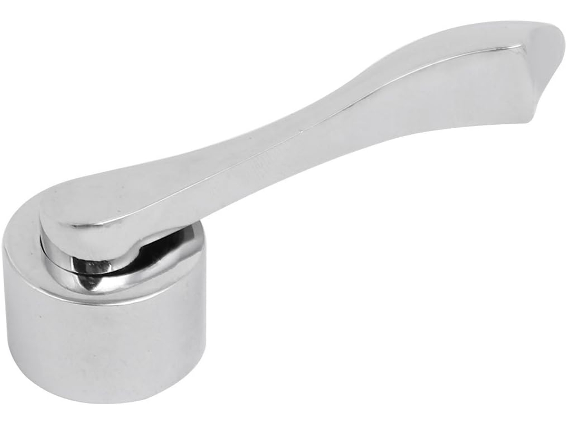 Grifo universal de aleación de zinc con manija para agua fría y caliente, roscado, color plata CHABERLU
