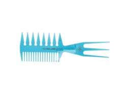 Peine De Pelo De Tres Lados Con Dientes Anchos Para Hombre Y Mujer Estilo Cabello Aceite Clásico (azul Cielo)