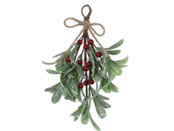 Omni-adorno Artificial De Muérdago Navideño Ramo Colgante Para Decoración Navideña