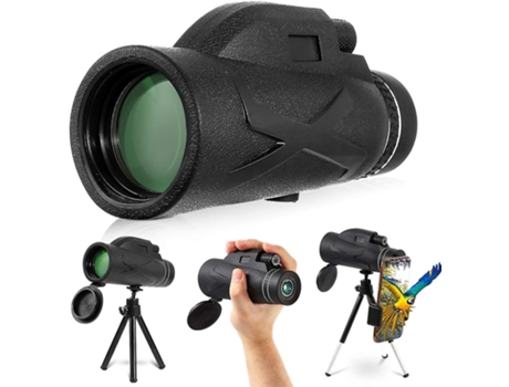 Monocular 80x100, alta potencia HD BAK4 con visión nocturna baja para observación de aves y vida silvestre CHRONUS