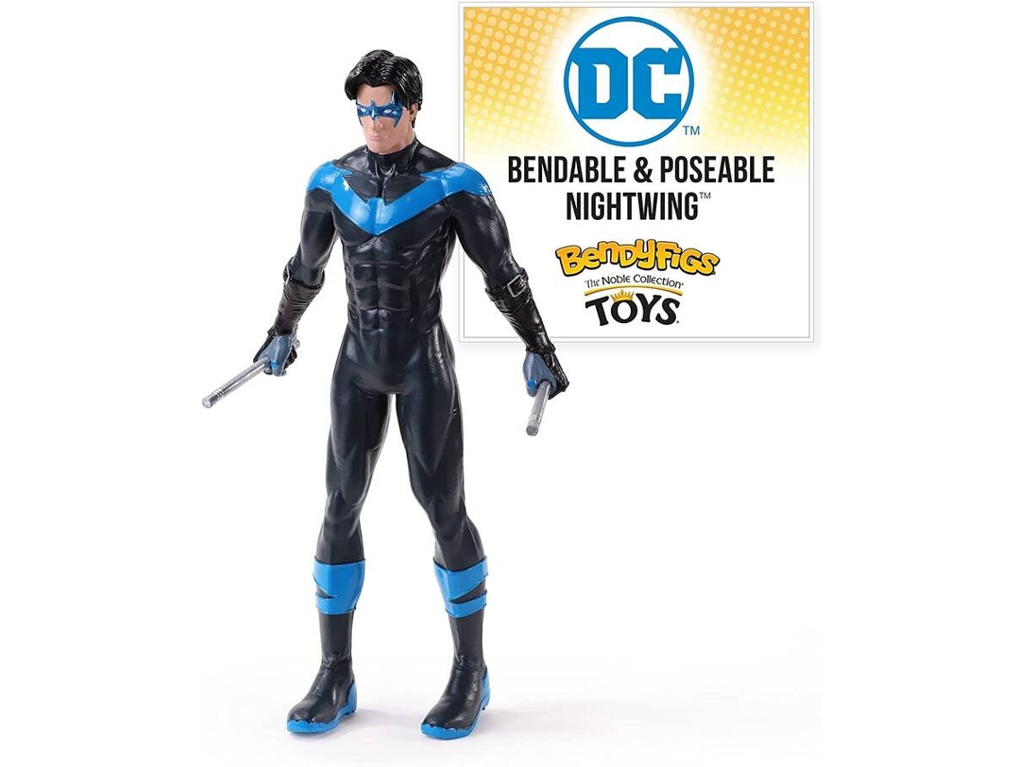 Figura THE NOBLE COLLECTION Nightwing DC Bendyfigs 18 cm