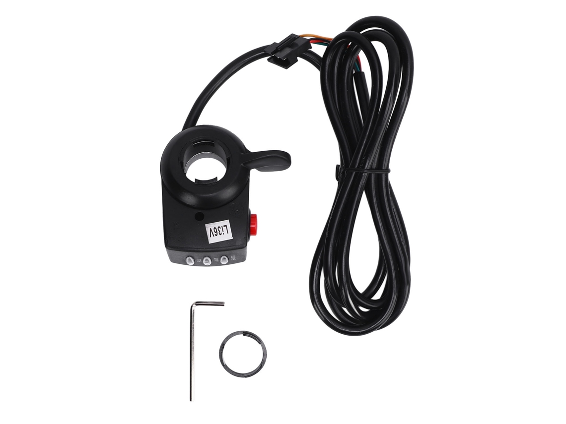 2026-mando De Acelerador Pulgar Para Bicicleta Eléctrica 36v15dx Con Pantalla De Batería Estabilidad Alta Para Manillar 2.22cm