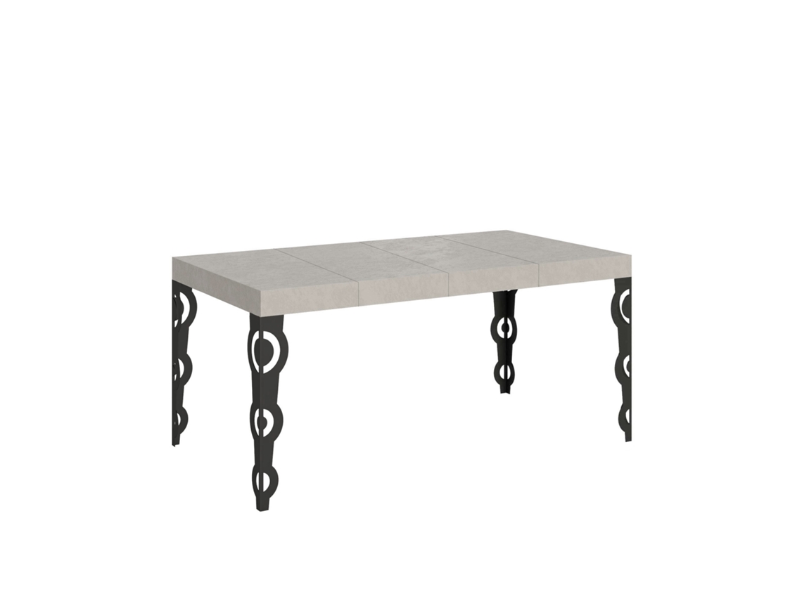 Mesa extensible Karamay Premium Cashmere 140/400x90 cm con patas antracita Itamoby