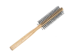 Cepillo redondo pequeño para secar el cabello con secador, juego de 2, cepillo de rodillo de madera. Nostalgia88