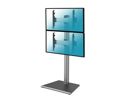 Soporte de suelo para 2 pantallas de TV 40''-65'' Altura 175cm
