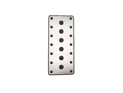 Pedales de goma antideslizantes de acero inoxidable para Toyota Prius XW50 (2016-2022) (no requieren perforación)