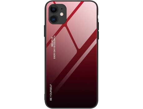 Protector de Pantalla iPhone 12, 12 Pro LMOBILE Negro, Rojo