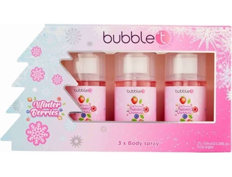 Conjunto de Sprays Corporales BUBBLE T Winter Berries (3 x 150 ml)