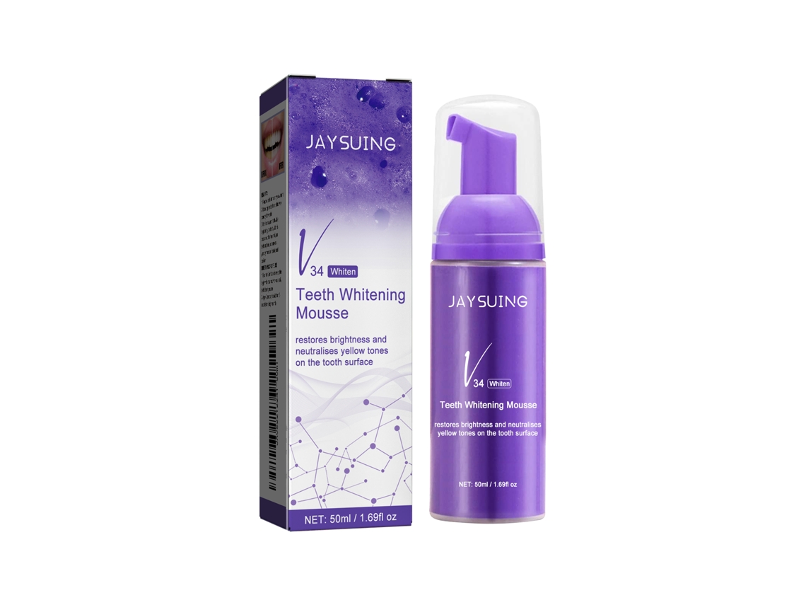 Pasta dental blanqueadora V34: aclara los dientes, elimina las manchas, refresca el aliento, 50 ml.