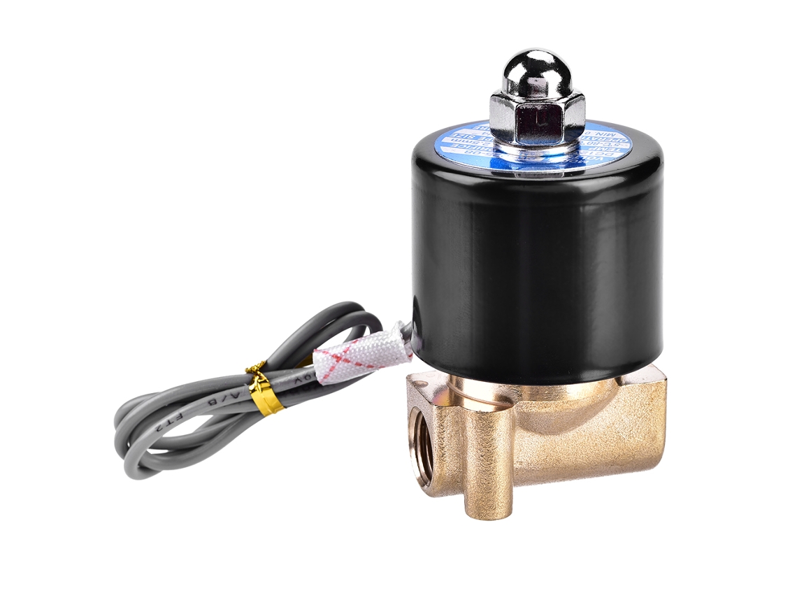 Válvula Solenoide Eléctrica De Latón N/c G1/4 De 12 V Cc Para Agua/aire Ip65