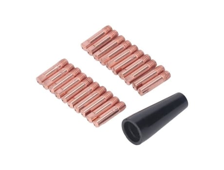 Boquilla de Gas 21Pcs Boquillas de Contacto para Soldadura de 0.8mm Rosca Boquilla de Gas Consejos de Contacto Diy Lámpara