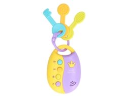 Bjww-brinquedo Chave De Carro Remoto Simulador Com Som E Luz Amarela Para Bebês De 12 Meses Em Diante