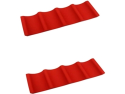 Soporte apilable de silicona para botellas y latas Rebe, organizador de cocina para refrigerador, rojo, 29,7 x 10 x 2,3 cm