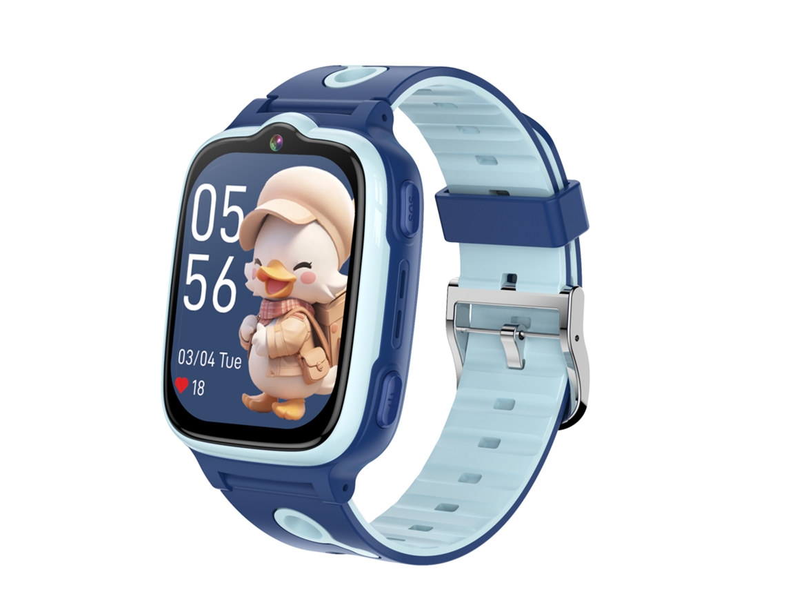 Reloj inteligente 4G para niños con GPS, SOS, cámara, videollamada y monitor de salud.