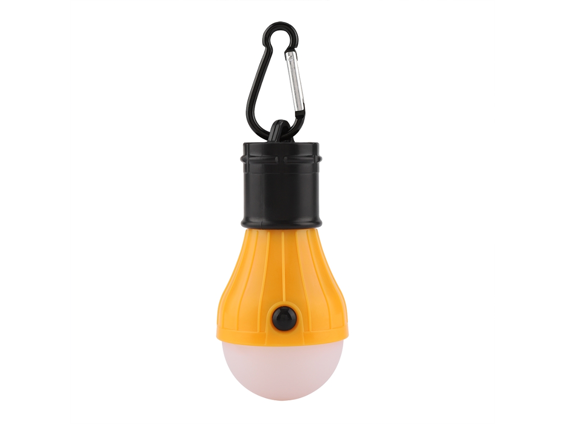 Linterna Portátil De 3 Led Para Camping, Pesca, Tienda De Campaña, Colgante, Amarilla