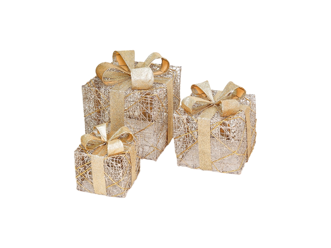 Cajas de regalo navideñas para decorar espacios interiores y exteriores