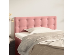 Cabecero De Terciopelo Rosa 80x5x78/88 Cm